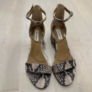 Steve Madden Women's Irenee Heeled Sandal - Natural Snake